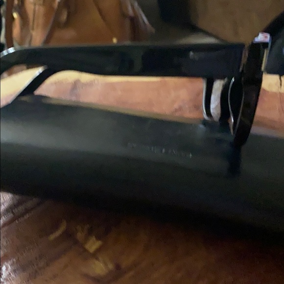 Bold black saint Laurent sunglasses main image 2